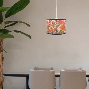 Бамбуковый абажур Настольная лампа Сменный абажур с цветочным рисунком для настольной лампы