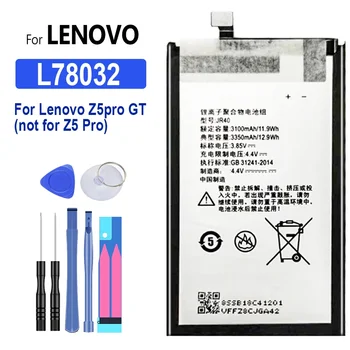 Для Lenovo JR40 Аккумулятор Для Z5 Pro L78031 Для Lenovo Z5 Pro GT L78032 Аккумулятор 3350 мАч Аккумуляторы для мобильных телефонов + Бесплатные Инструменты