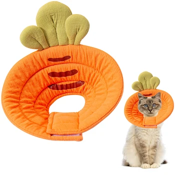 Мягкий и дышащий ошейник в виде кошачьего рожка в морковном стиле, подарки для друзей-ветеринаров