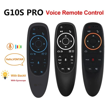 G10S/G10S Pro Fly Air Mouse Беспроводной Мини-Гироскопический Пульт Дистанционного Управления 2,4 ГГц Для Android Tv Box С Голосовым Управлением Для Игры С Гироскопическим Зондированием