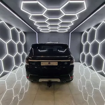 Сверхяркое энергосберегающее освещение автомойки с шестигранной стрелкой своими руками для парковки в гараже