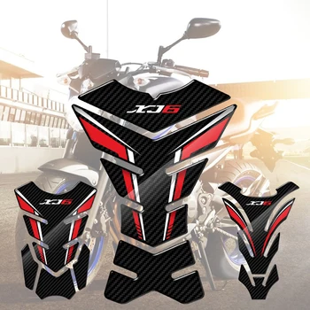 Для Yamaha XJ6 SP ABS Всесезонная защитная наклейка на бак мотоцикла с 3D-эффектом карбона