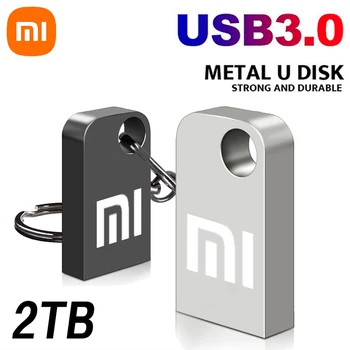 Xiaomi Mini U Disk Портативная USB-память 2 ТБ, 1 ТБ, 512 ГБ Флэш-накопители Металлический USB 3.0 TYPE C Высокоскоростной водонепроницаемый флеш-накопитель