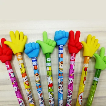 5 шт./лот Ластик для жестов пальцами Карандаш Топ DIY Резиновый ластик Школьник Школьные принадлежности для детей