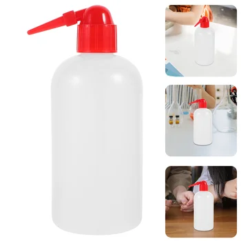 2 шт Градуированная бутылка для мытья, бутылка для мытья с узким горлышком, Пластиковая бутылка для мытья в лаборатории