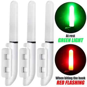 1/3шт Наконечник Удочки Lightstick LED Люминесцентная Лампа Сигнализация Поклевки Использование Батареи 425 Съемный Водонепроницаемый Красный/Зеленый/Взрывная Вспышка