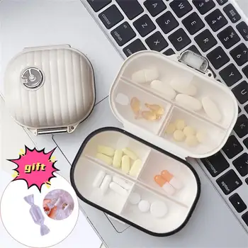 1 шт. мини-переносная коробочка для таблеток Для раздельной упаковки таблеток с несколькими сетками, герметичный ящик для хранения таблеток, органайзер для таблеток